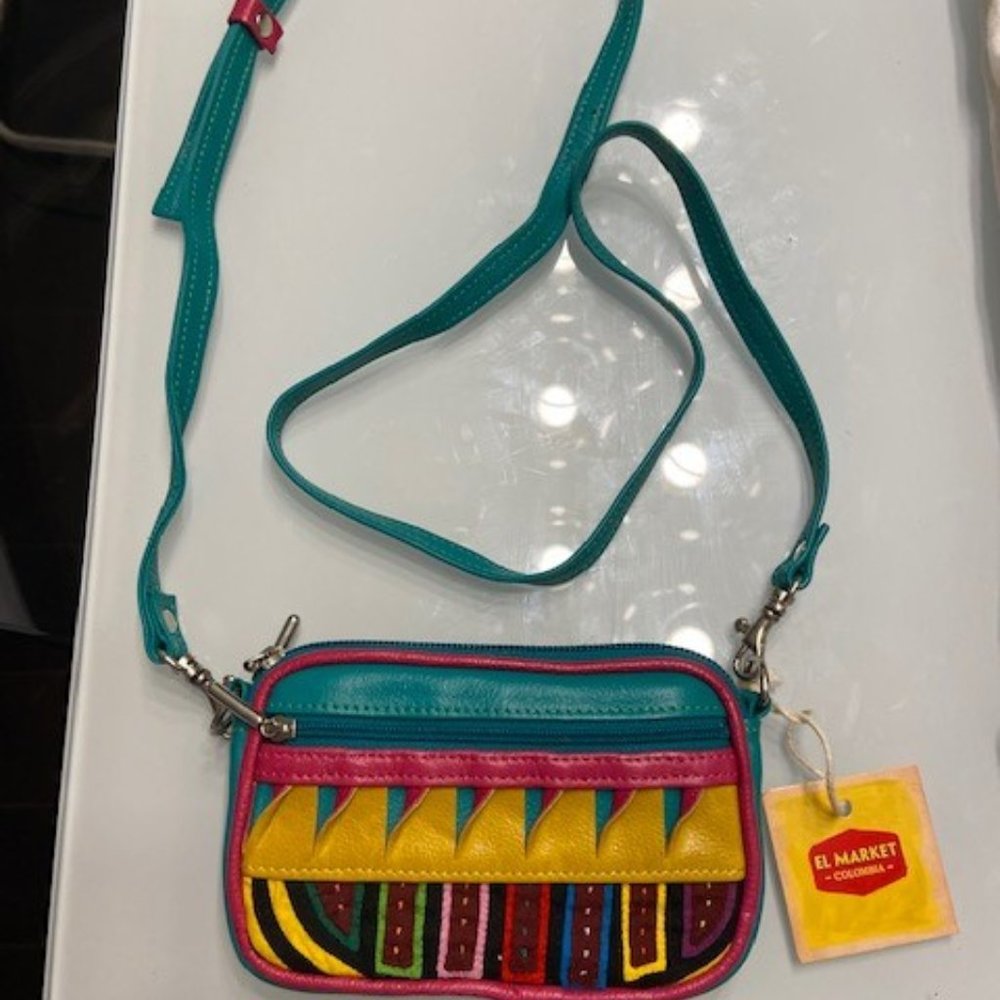 Small multicolor columbian handmade crossbody bag